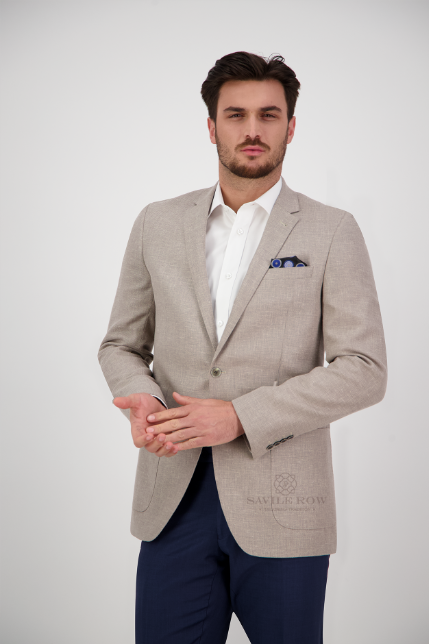 Savile Row Asher JL4 Stone Sports Jacket